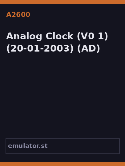 Analog Clock