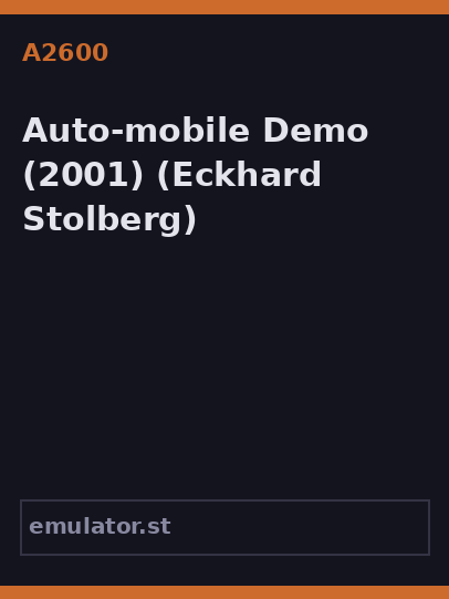 Auto-mobile Demo