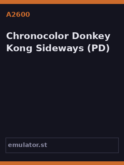 Chronocolor Donkey Kong Sideways