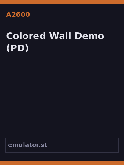 Colored Wall Demo