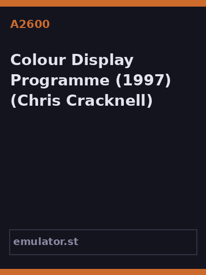 Colour Display Programme