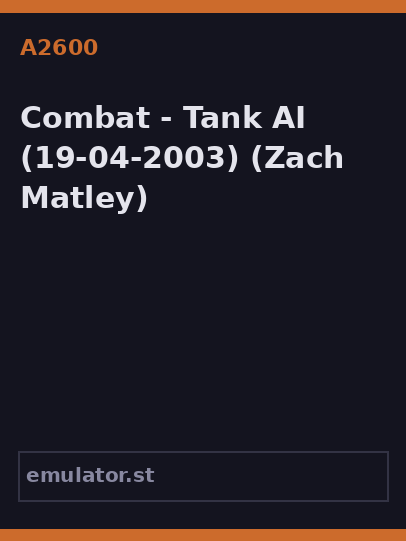 Combat - Tank AI