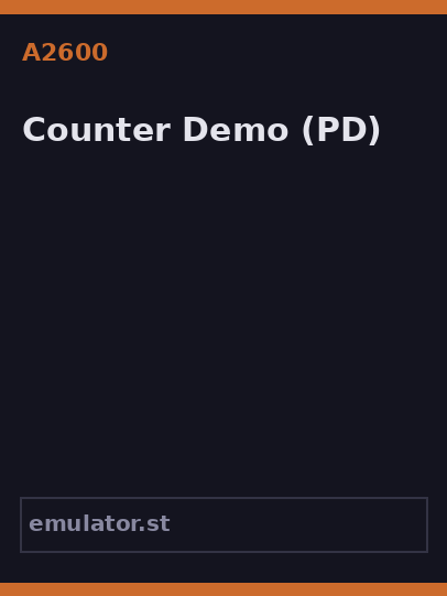Counter Demo