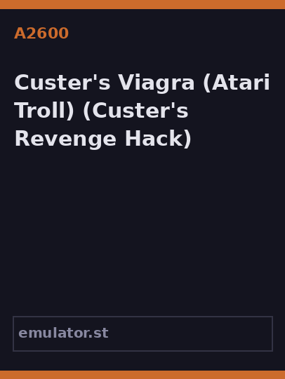 Custer's Viagra
