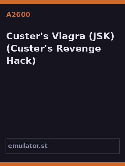 Custer's Viagra