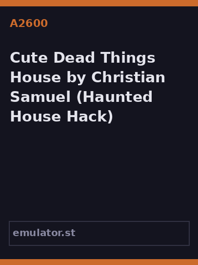 Cute Dead Things House by Christian Samuel