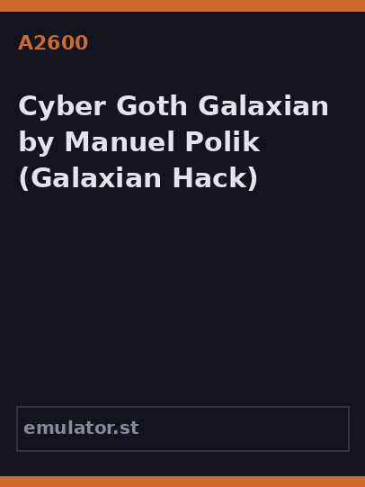 Cyber Goth Galaxian by Manuel Polik