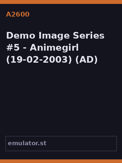 Demo Image Series #5 - Animegirl