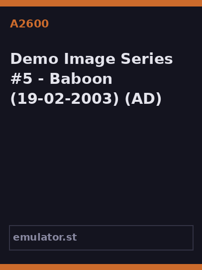 Demo Image Series #5 - Baboon