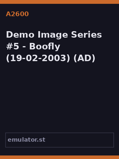 Demo Image Series #5 - Boofly
