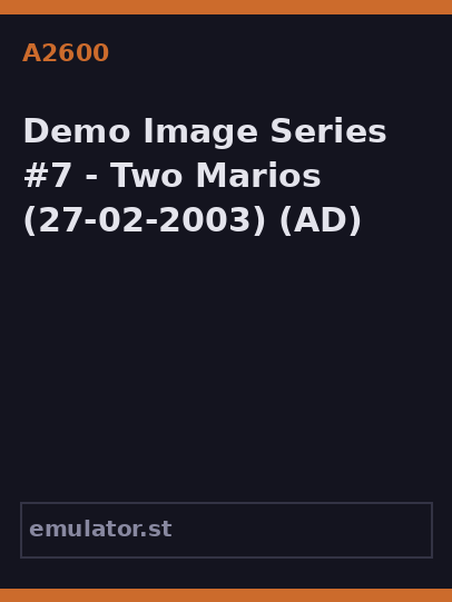 Demo Image Series #7 - Two Marios