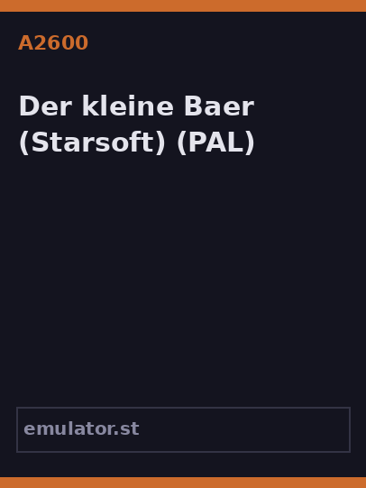 Der kleine Baer