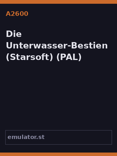 Die Unterwasser-Bestien