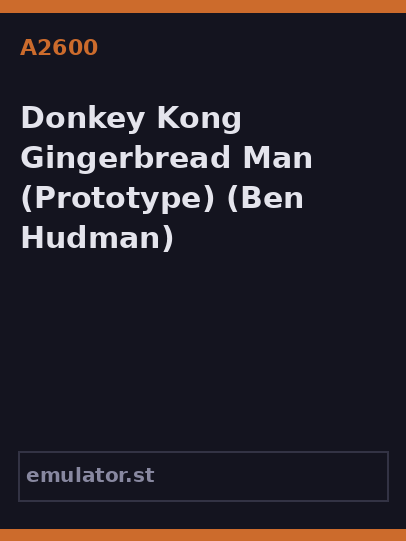 Donkey Kong Gingerbread Man
