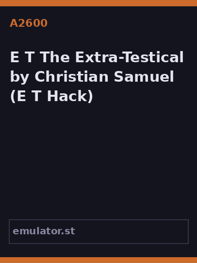 E.T. The Extra-Testical by Christian Samuel