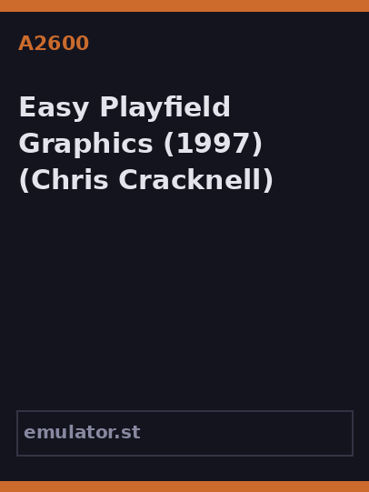 Easy Playfield Graphics