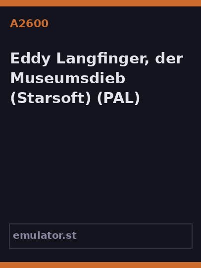 Eddy Langfinger, der Museumsdieb