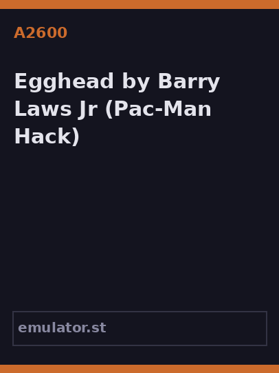 Egghead by Barry Laws Jr.