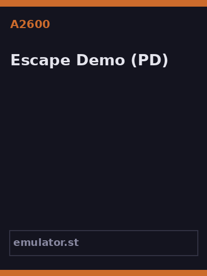 Escape Demo
