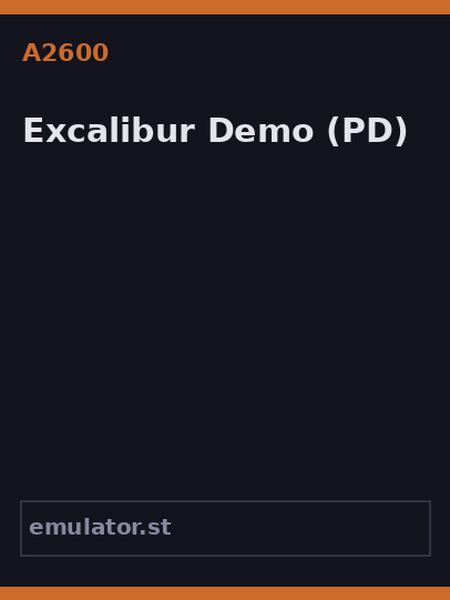 Excalibur Demo