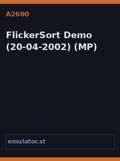 FlickerSort Demo