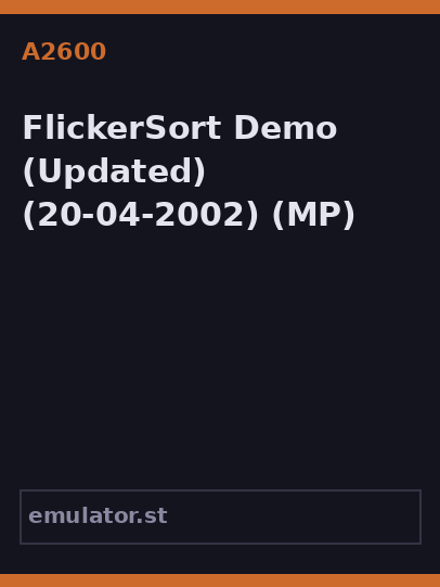 FlickerSort Demo