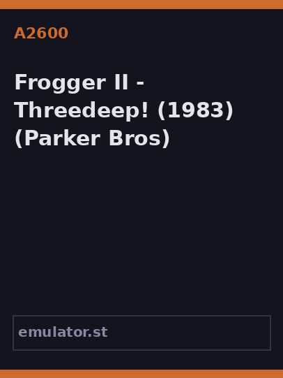 Frogger II - Threedeep!
