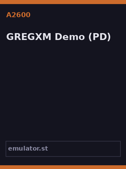 GREGXM Demo