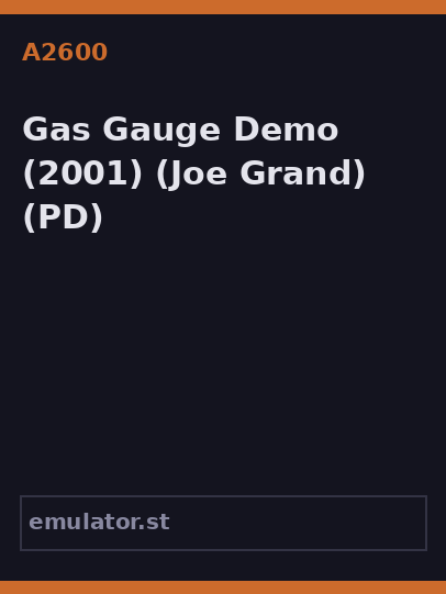 Gas Gauge Demo
