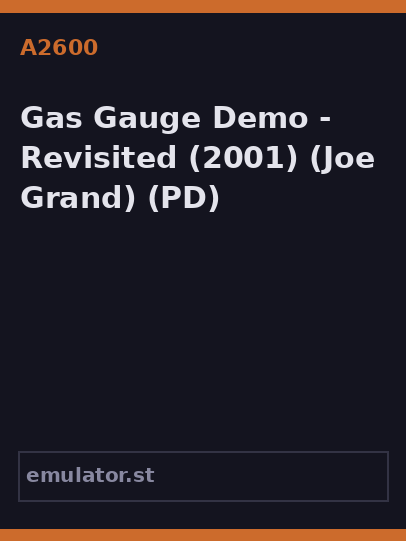 Gas Gauge Demo - Revisited