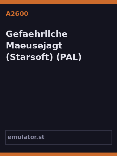 Gefaehrliche Maeusejagt