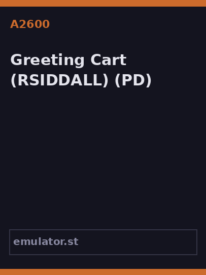 Greeting Cart
