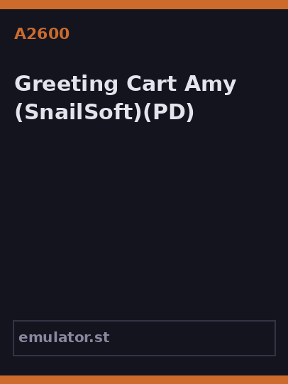 Greeting Cart Amy