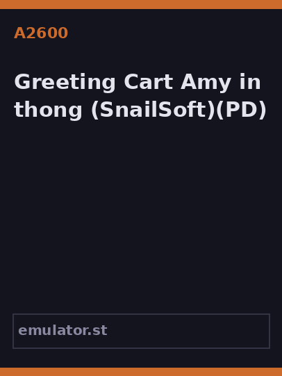 Greeting Cart Amy in thong