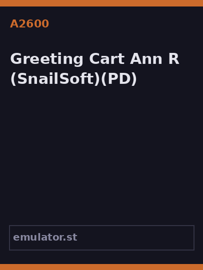 Greeting Cart Ann R