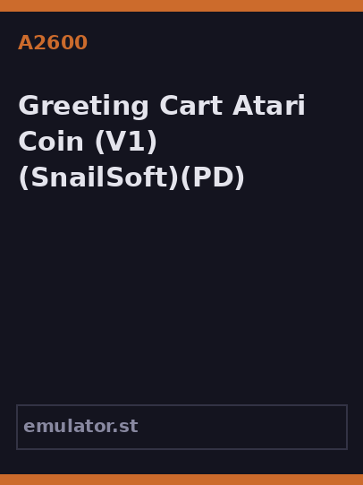 Greeting Cart Atari Coin