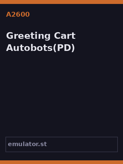 Greeting Cart Autobots
