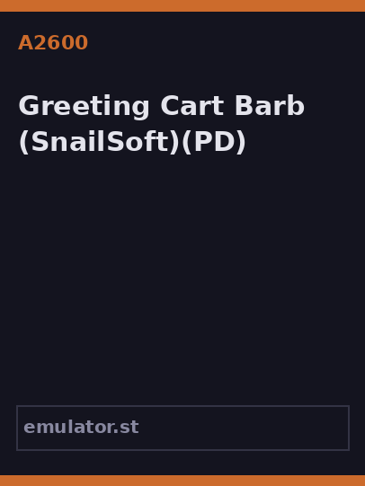 Greeting Cart Barb