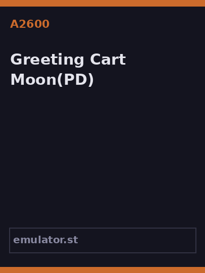 Greeting Cart Moon