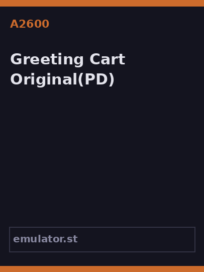 Greeting Cart Original