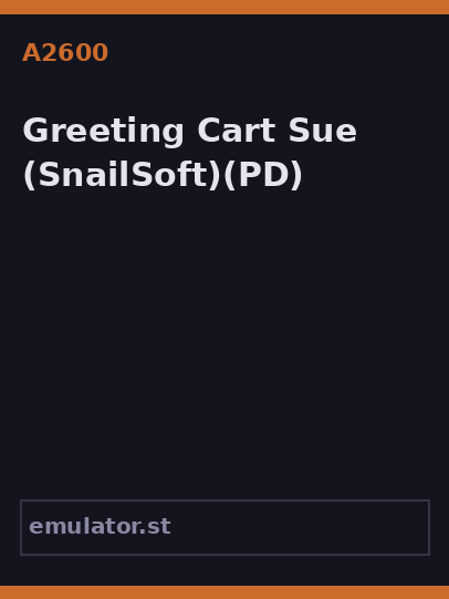 Greeting Cart Sue