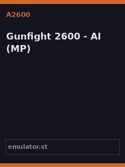 Gunfight 2600 - AI