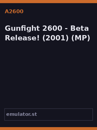 Gunfight 2600 - Beta Release!