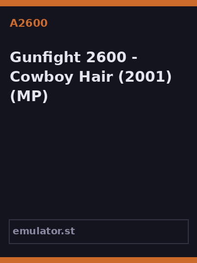 Gunfight 2600 - Cowboy Hair