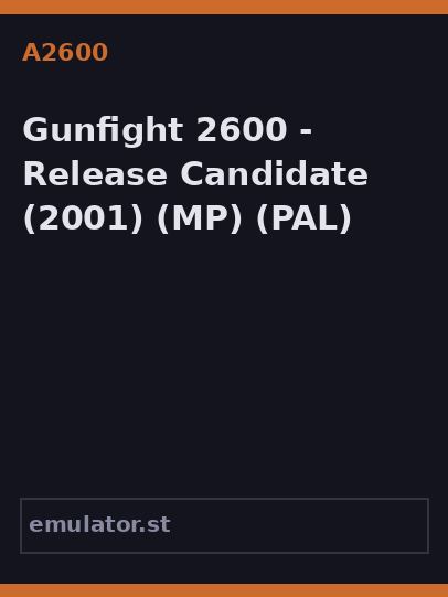 Gunfight 2600 - Release Candidate