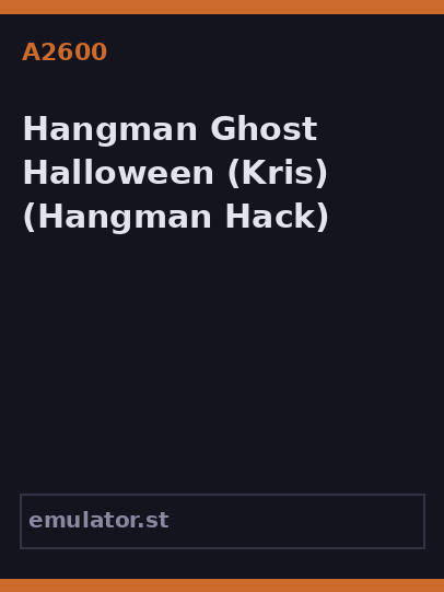 Hangman Ghost Halloween