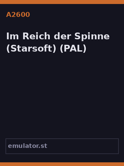 Im Reich der Spinne