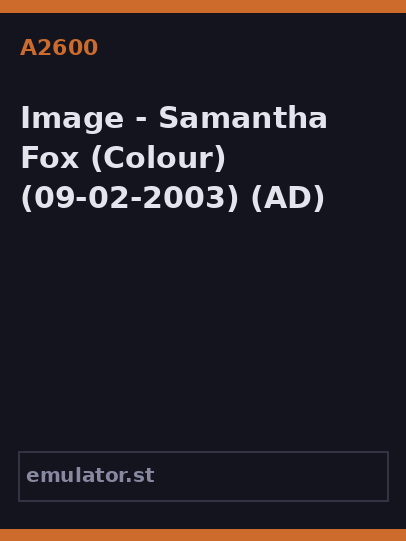 Image - Samantha Fox
