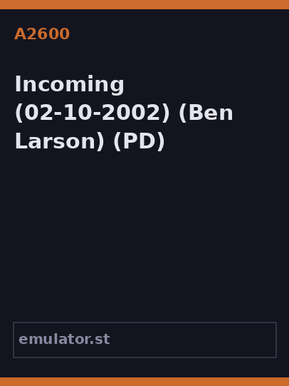 Incoming