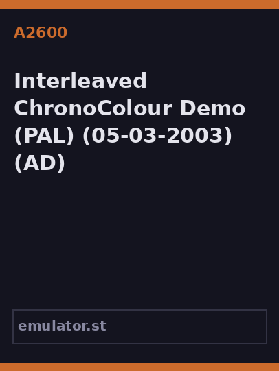 Interleaved ChronoColour Demo